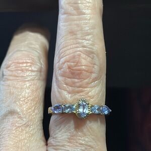 Tanzanite ring in 925 sterling silver